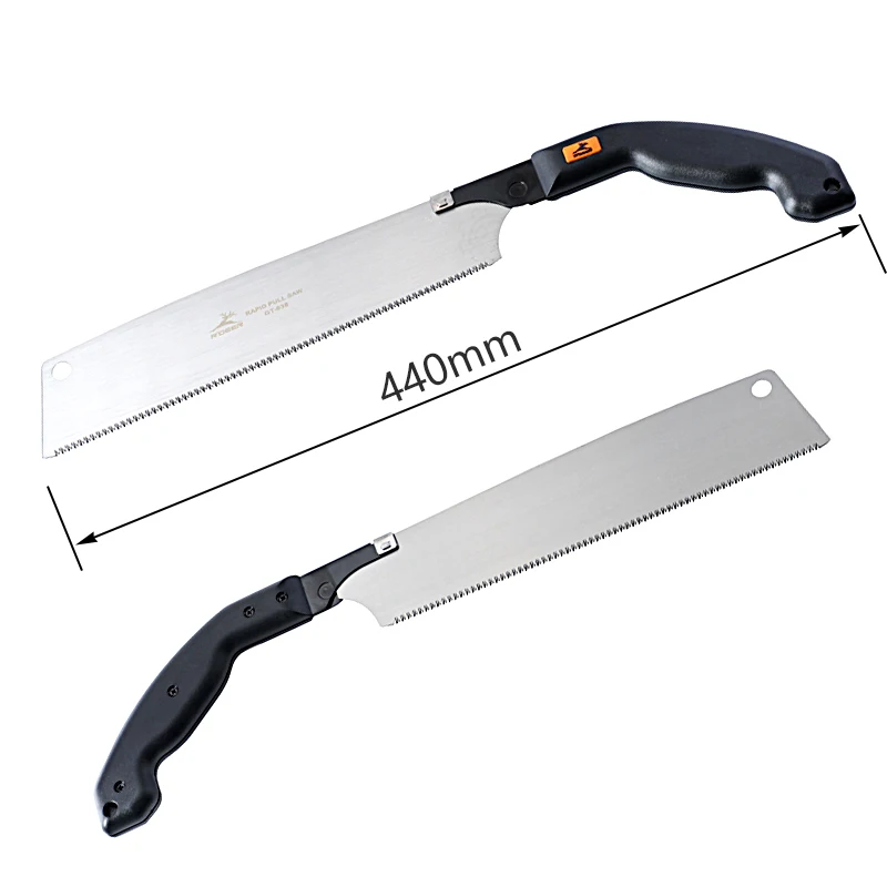 Hand Saw 440mm Japanese Saw 3-edge Tooth SK5 Steel Hacksaw For Gardening Pruning Woodworking 3