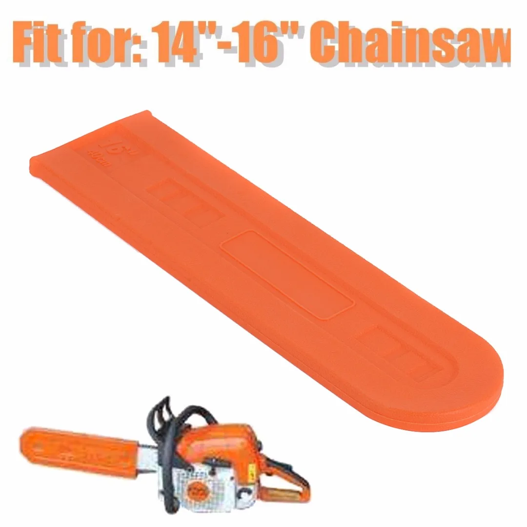 New 14 /  16'' Inch Chainsaw Bar Cover Scabbard Protector Universal Guide Plate Set Mayitr