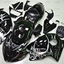 GSXR 1300 1997-2007 Пластиковые обтекатели GSX-R1300 99 00 мотоцикл обтекатель HAYABUSA 2004 Черный Серебристый рамка обтекатели