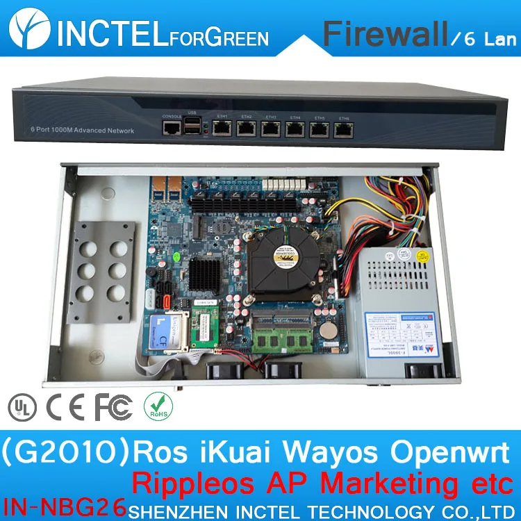 

Radius_Manager RouterOS Panabit PFSense monowall PFS OPENWRT ROS firewall with G2010 processor