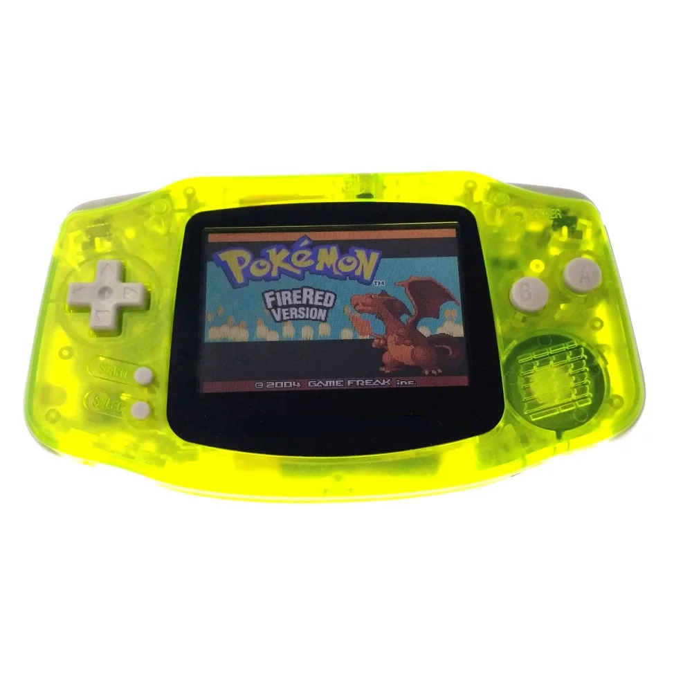 

Professionally refurbished For Game Boy For GBA Console With AGS-101 Backlight Backlit Screen- Clear Yellow Color