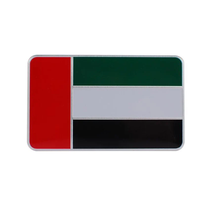 80x50mm United Arab Emirates UAE Flag Car Side Fender Wing Tail Trunk Badge Car covers Sticker
