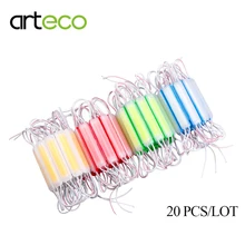 20 шт./лот супер яркий COB Светодиодный модуль ввода один Цвет DC12V IP65 Водонепроницаемый рекламы Подсветка для объемных букв и т. д