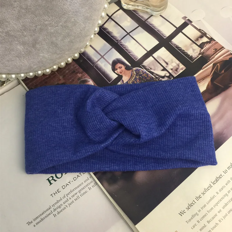 1 шт. Женская однотонная теплая шерстяная повязка на голову|wool knitted headbands|knitted