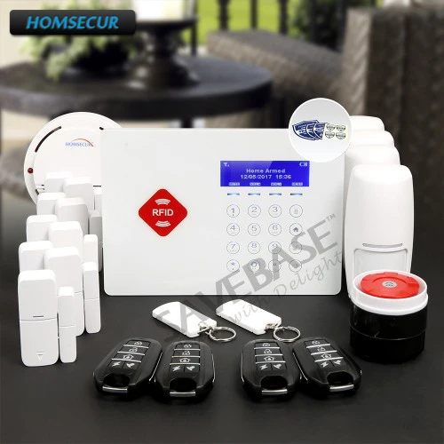 

HOMSECUR App Controlled Wireless GSM Burglar RFID Alarm System with Friendly Menu+RU local delivery