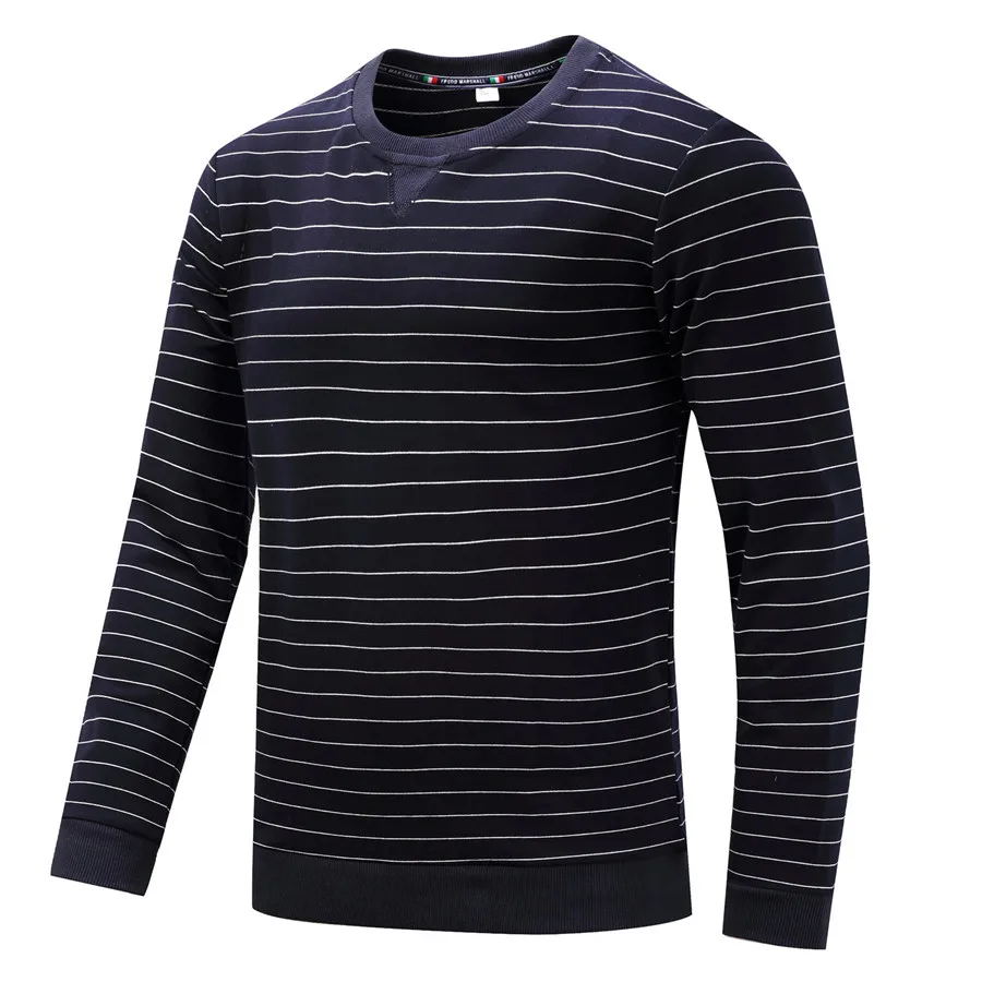 Fredd Marshall T-shirt Striped 100% Cotton Tops Tees Long Sleeve Male Pullover Tracksuit Spring autumn 2018 New Mens Plus Size (1)