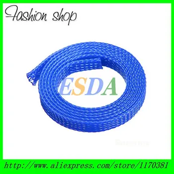 

50M/ Lot 10mm High density Flexible PET Expandable Braided sleeve wire harness sleeving