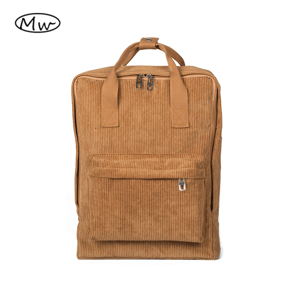 2017 font b Women b font font b Backpack b font Solid Corduroy font b Backpack