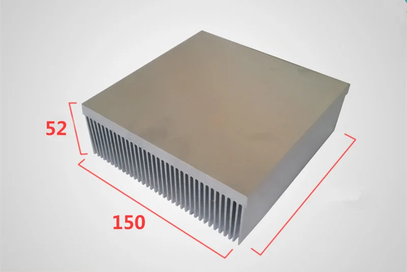 Поставка плотная зубчатый радиатор высокое шестерни Тип лопаты радиатор из алюминиевого профиля ширина 150 мм, 52 мм, Длина 100/150/200/300 мм Прохладный