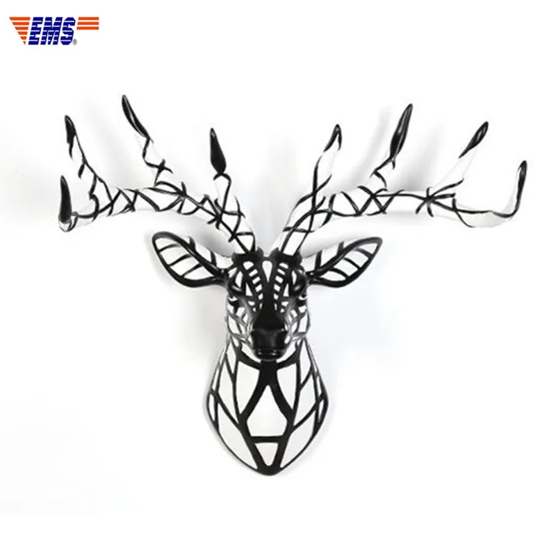 European Style Stereoscopic Armor Deer Head Wall Hangings Creative Vestibule Pub Background Art Decorations X446 | Дом и сад