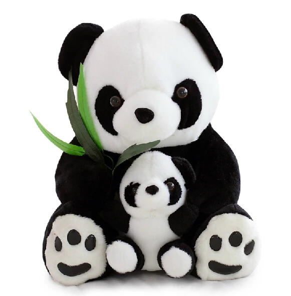 

1pcs 23cm Stuffed Animal Plush Panda Parent Child Toy Kawaii Doll For Kid Christmas Gifts