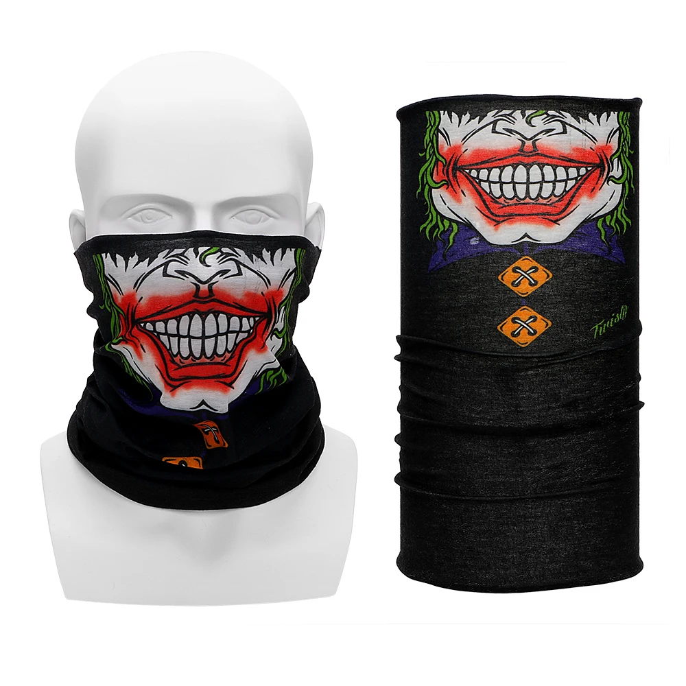 

Motorcycle Neck Face Mask Wicking Seamless Scarf Funny Outdoor Sport Motorcycle Bicycle Riding Balaclava Half Face Mask Sunshade