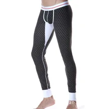 Seobean hombres Nuevos pantalones de algodón suave y cómodo térmica calzoncillos largos de moda masculina legging