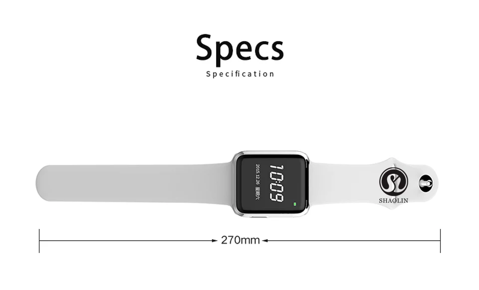 SHAOLIN Bluetooth Smart Watch Heart Rate Monitor Smartwatch Wearable Devices for iPhone IOS and Android Smartphones apple watch-26
