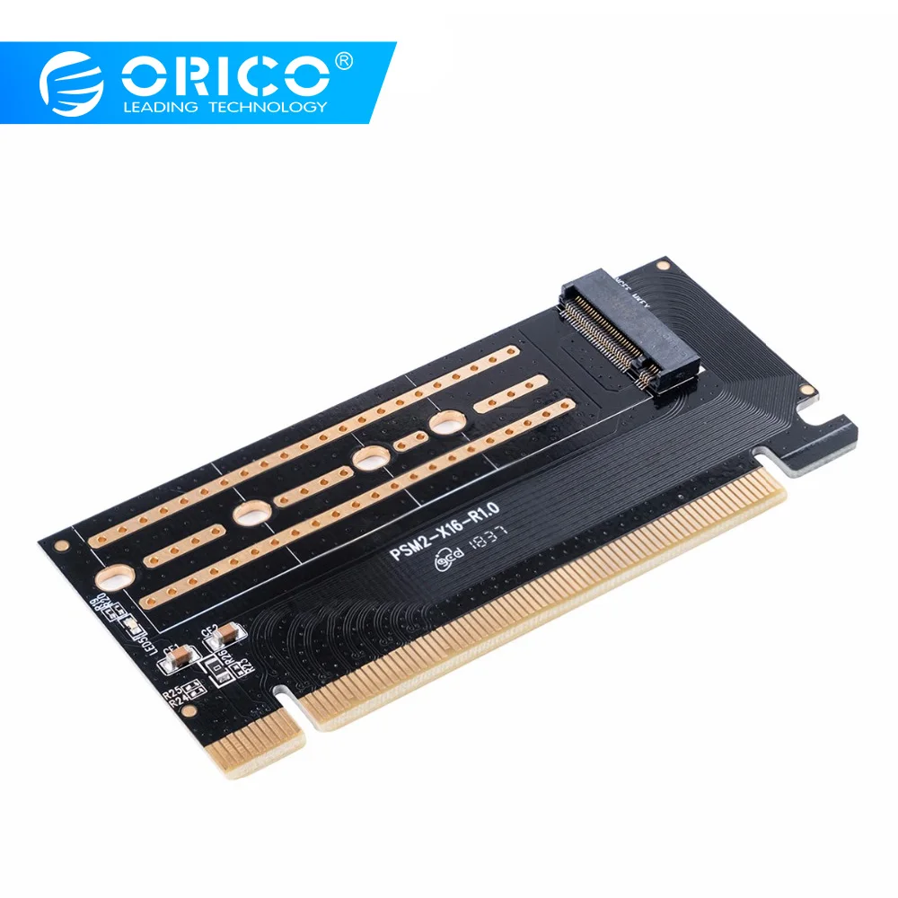 ORICO M.2 NVME к PCI-E 3,0X16 Плата расширения для материнской платы PCI-e 3,0 Gen3 X16 поддержка PCI-E канала NVME протокол M.2 SSD