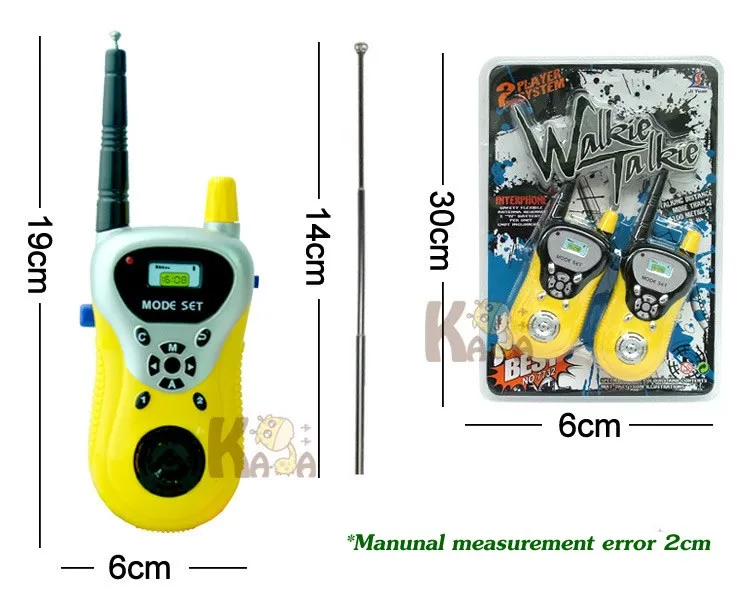 2 шт. беспроводные электронные игрушки для детей портативная рация игрушки Мини Портативная рация игрушечные рации для детей рождественские подарки TY48