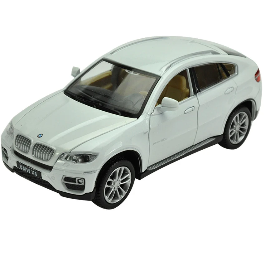 Goedkoop 132 X6 SUV Coupe Simulatie Speelgoed Voertuigen Model Lichtmetalen Trek Kinderen Speelgoed Echt Licentie Collection Gift Off Road auto Kids