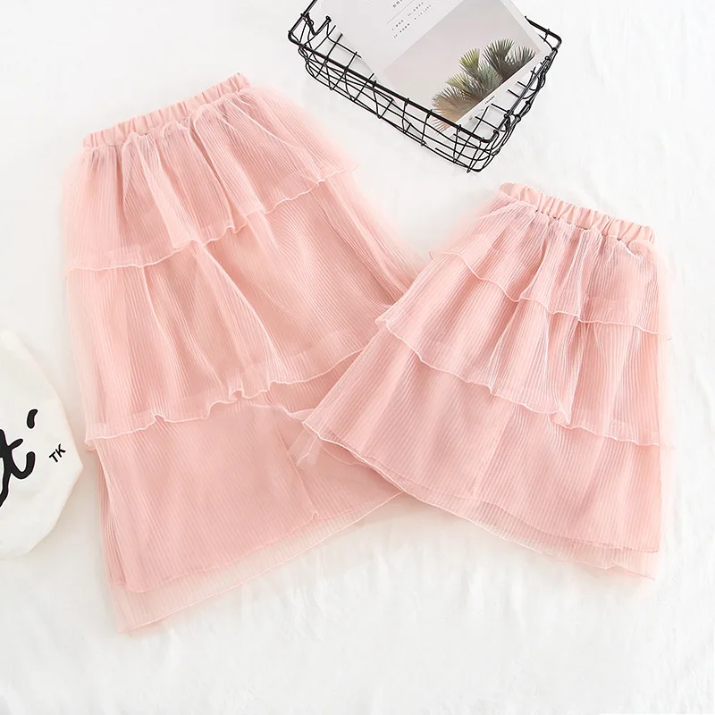 

2019 New Summer Item Girl Sweet Tulle Cake Skirt