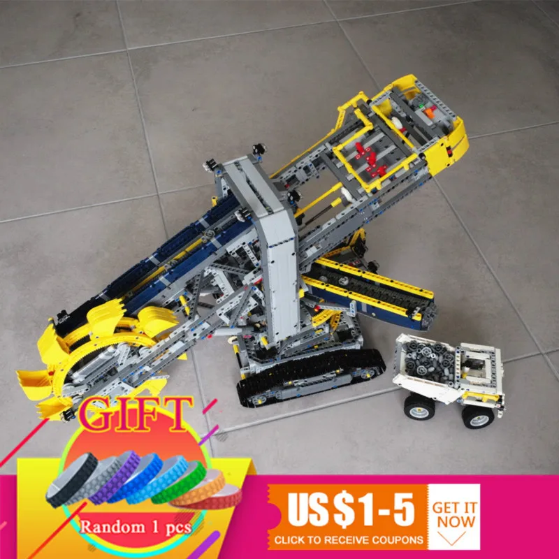 

20015 3929pcs Technical series Bucket wheel excavator Model Building Compatible with 42055 toys lepin