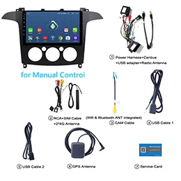Manual Control 9 дюймов 2.5D ips HD экран 4G Lte все Netcom Android 8,0 2G ram 32G rom Navi с BT USB wifi SWC для Ford S-Max 2007-2008 MC - Цвет: Manual Control