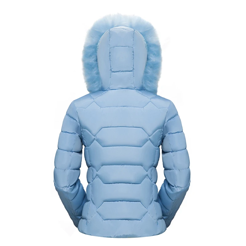 Comprar 2019 abrigo de invierno para mujer con capucha cálida chaqueta de talla grande de algodón Color caramelo acolchado chaqueta femenina Parka para mujer Wadded chaqueta femenina