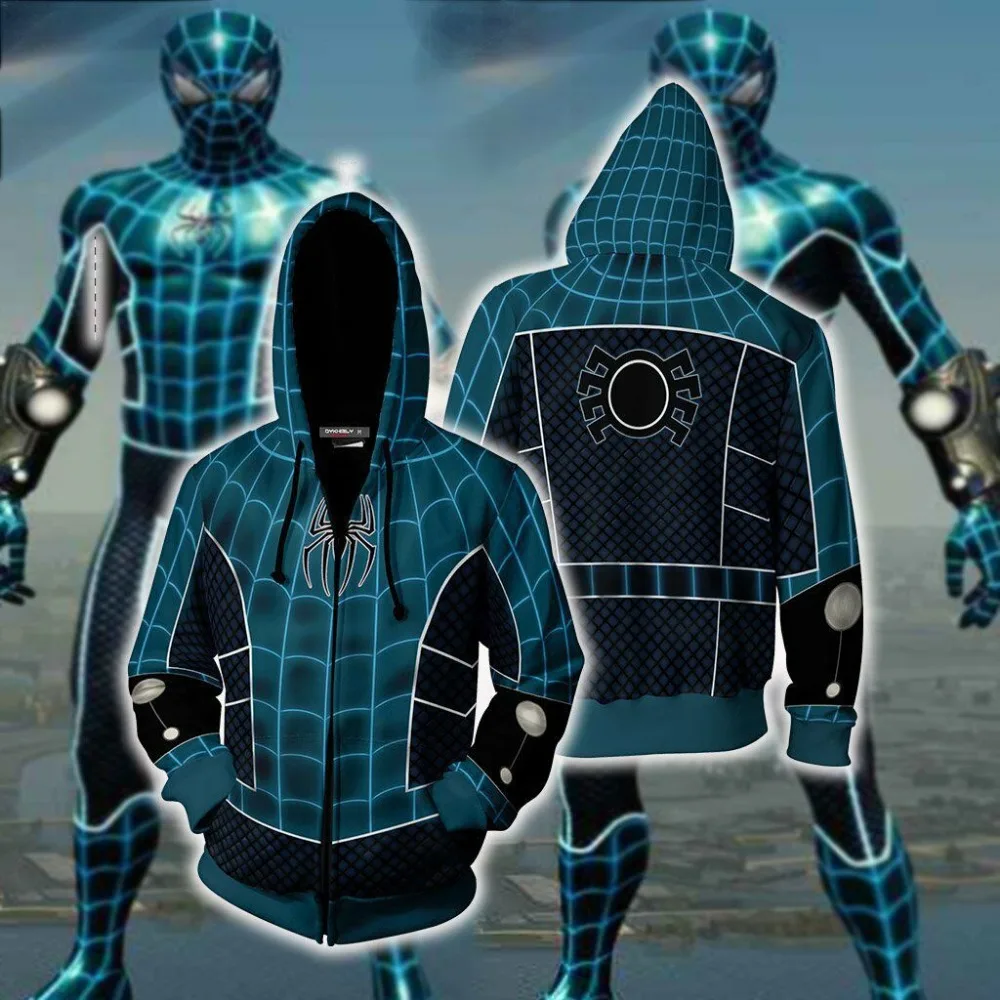 

Game PS4 Spider Man Hoodie Cosplay Hoodie Sweatshirts 3D Men Women Hoodie NEW
