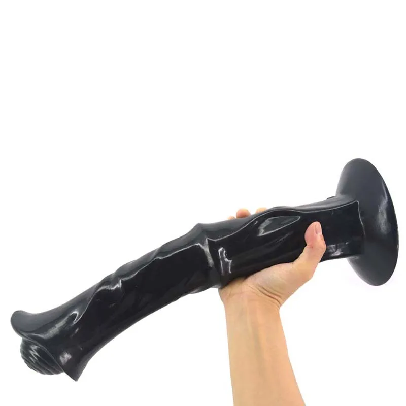 Tipo animal médio cavalo anal plug vibrador enorme brinquedo do sexo para fetiche massagem masturbação ventosa nenhuma vibração adulto produto quente