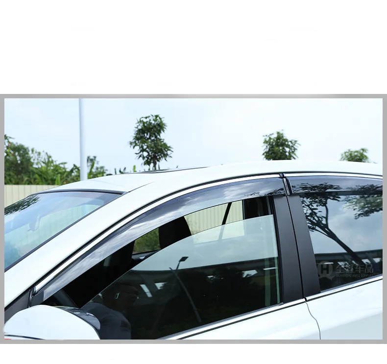 Окно Ветер Дефлектор козырек Дождь/Защита от солнца Vent с защитой от дождя 4 шт./компл. для Toyota RAV4 AX40 2013
