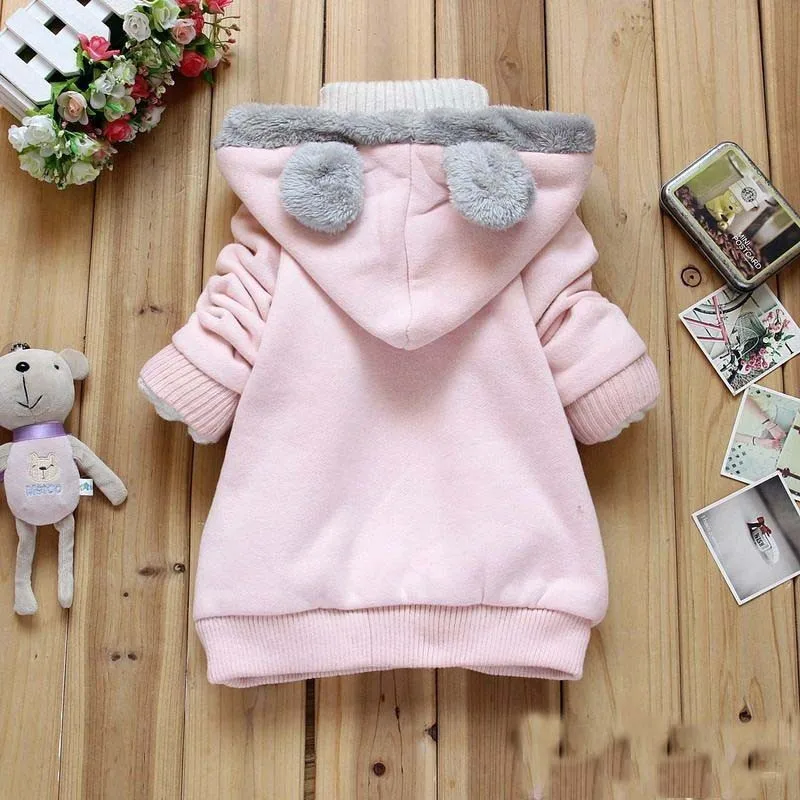 Jaqueta de Inverno para Meninas Cabolsa de Bebê Jaqueta de Inverno Hoodies da Criança para Baixo Jaqueta de lã Parka Crianças Roupas Quente 28 Casacos e Parkas