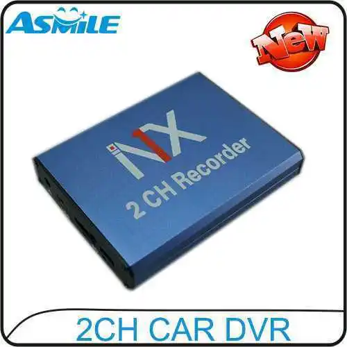 

2ch high performance vehicle dvr car dvr mobile dvr support dual sd cards from asmile