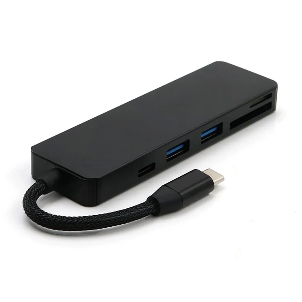 USB 3,1 тип-c концентратор TF кардридер Тип C конвертер USB Высокоскоростной USB 3,0 сплиттер концентратор адаптер для Macbook Прямая