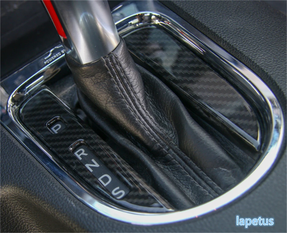 

Lapetus For Ford Mustang 2015 2016 2017 ABS High Quality Transmission Shift Gear Decoration Panel Cover Trim Carbon Fiber Style