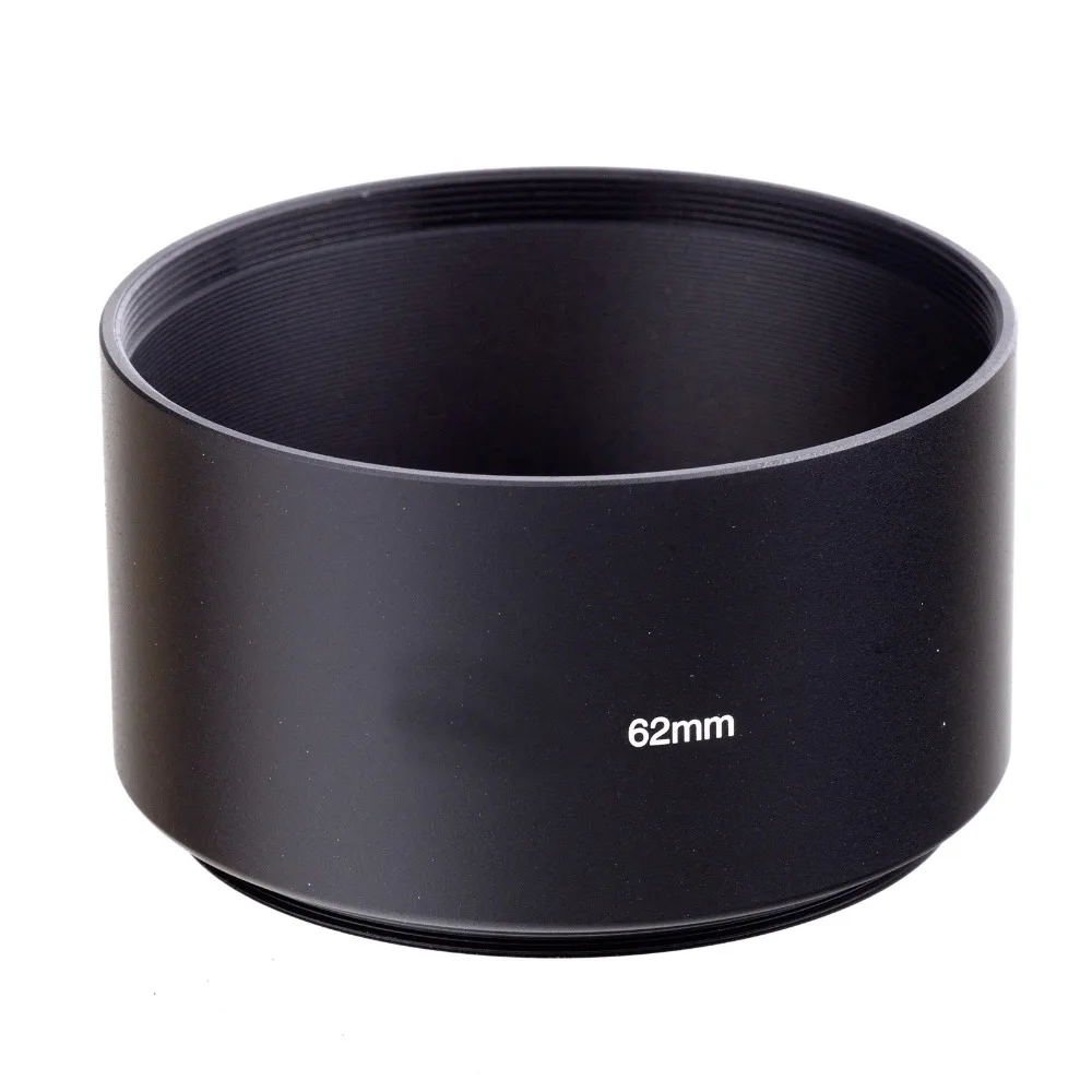 62mm black long Metal LENS HOOD for canon nikon For s&ny 62mm lensin