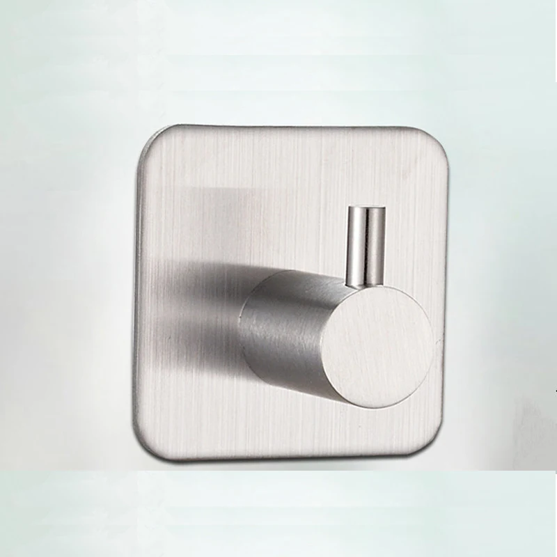 muro del bagno gancio in acciaio inox bastone su adesivo robe asciugamano famiglia robe ganci 1