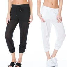 Yoga Pants Women Transparent Running Pants Mesh Yoga Leggings Fitness Running Tights Gym Leggings Pantalon Deporte Mujer