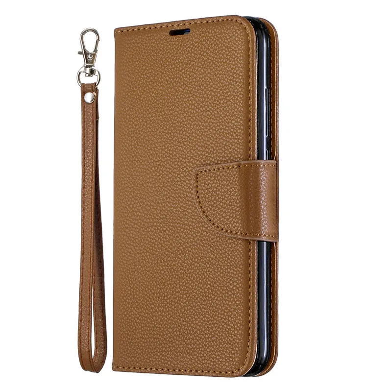 Brown Чехол для redmi note 7, чехол для Xiaomi redmi note 7, однотонный кошелек, кожаный флип-чехол для телефона, чехол для Xiaomi redmi 7, чехол - Цвет: Brown