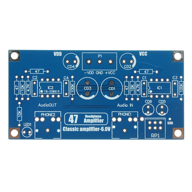 LEORY Advanced 47 PCB DIY комплекты усилителя для наушников аудио усилитель мощности плата модуль усилитель для наушников внешний член