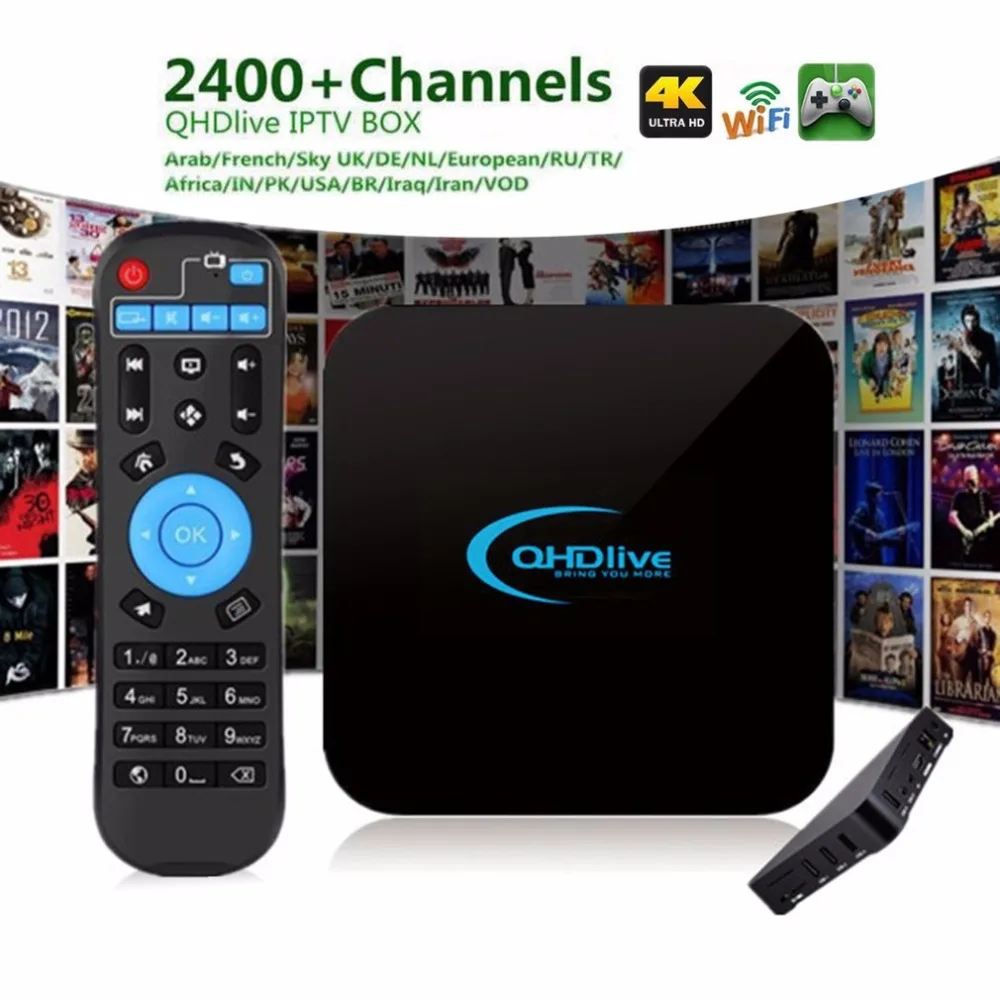 

Professional IPTV 1G+8G TV Box Intelligent Coding 2400+ Live Channels Network Android OS 6.0 Set Top TV Box with Remote Control