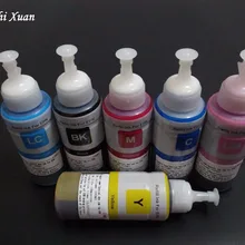 100 мл 6 шт. универсальный краситель чернил для Epson L200/L210/L555/L565/L566/L800/L801/L805/XP400/XP401/XP402/XP403 красителя пополнения чернил комплект