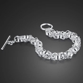 

925 Sterling Silver Bracelet Sterling Silver Bracelet Valentine's Day gift for boyfriend Handsome Fashion Bracelet Silver