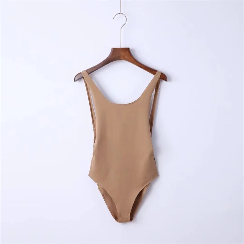 Women Vest Body With Scoop Back Sexy Deep Scoop neckline and back Bodysuits