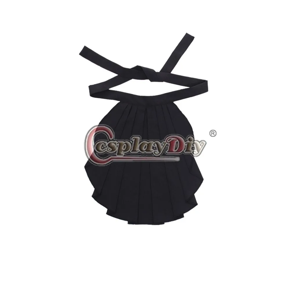 Cosplaydiy 18  丮 ׼ Jabot Neck Tie ߼ Mens Black Jobot Tie Cosplay Prop ׼ Ÿ L320