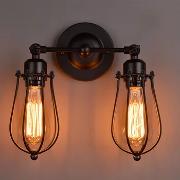 

Loft Industrial Village Corridor Balcony Individuality Creative Wall light Retro Grapefruit Wall Lamp Industrial Light Fixtures