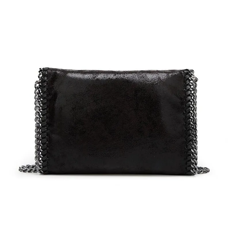 2019 New Women Message Bag Pu Fashion Portable 2 Chains Bag Woven Shoulder bag bolsa feminina carteras mujer handbag S989