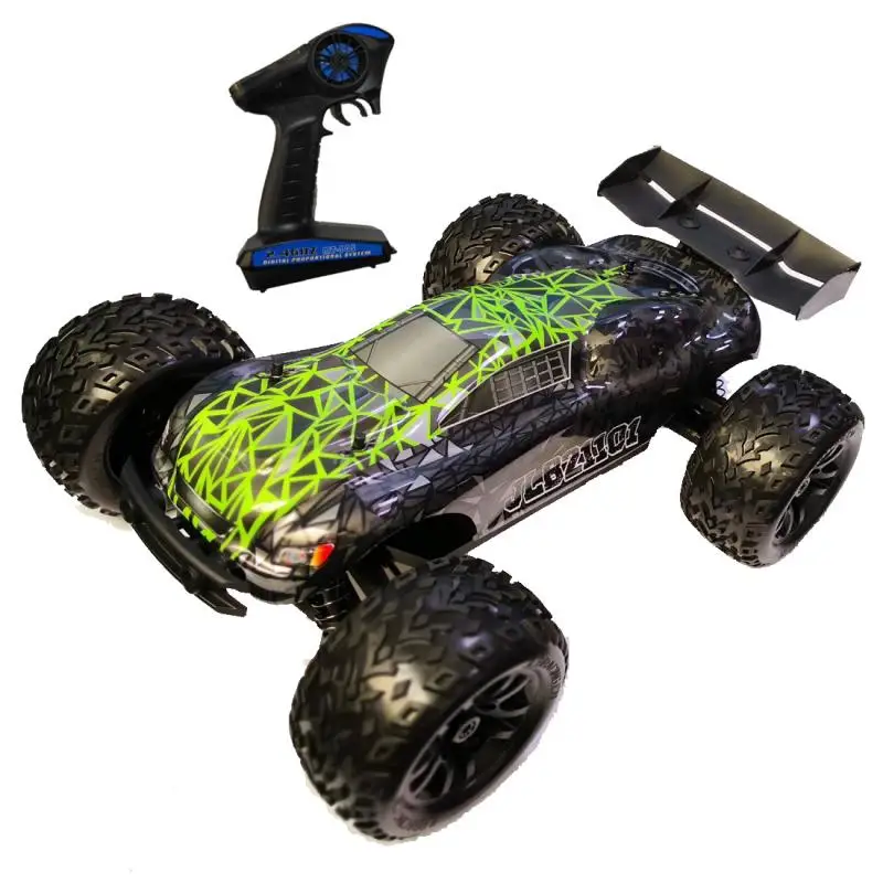 JLB гоночный Гепард 4WD 1/10 внедорожник RC грузовик Truggy 1:10 RC Monster Truck 21101 комплект только рама без каких-либо электрических деталей - Цвет: Green body