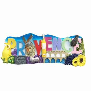 

BABELEMI Hot Sale France Provence Lavender Hometown 3D Fridge Magnets Tourism Souvenirs Refrigerator Magnetic Stickers