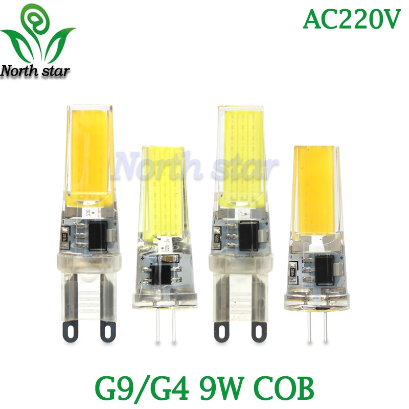 

Lampada LED Lamp G4 G9 E14 Dimmable 220V 6W Bombillas G4 G9 LED Bulb AC DC 12V COB Light Replace Halogen Chandelier Light