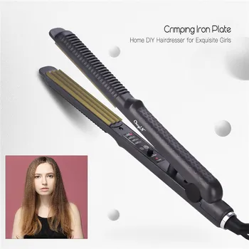 

Professional 24mm Ceramic Flat Iron Hair Corn Waver PTC Fast Heating Anion Crimper Hair Iron Wave Perm Plate Corrugation Styler