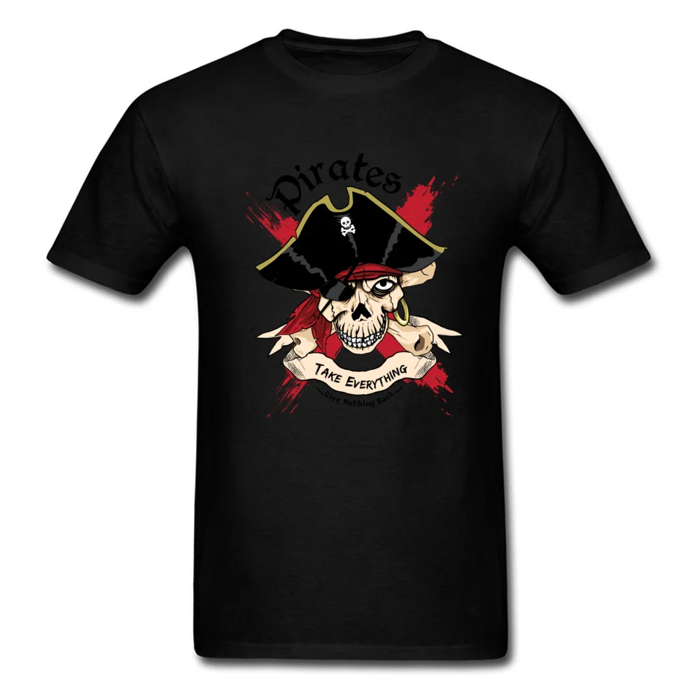 Family PIRATE Normal Short Sleeve T Shirt Lovers Day O-Neck Cotton Fabric Tops T Shirt for Boys T Shirt Casual PIRATE black