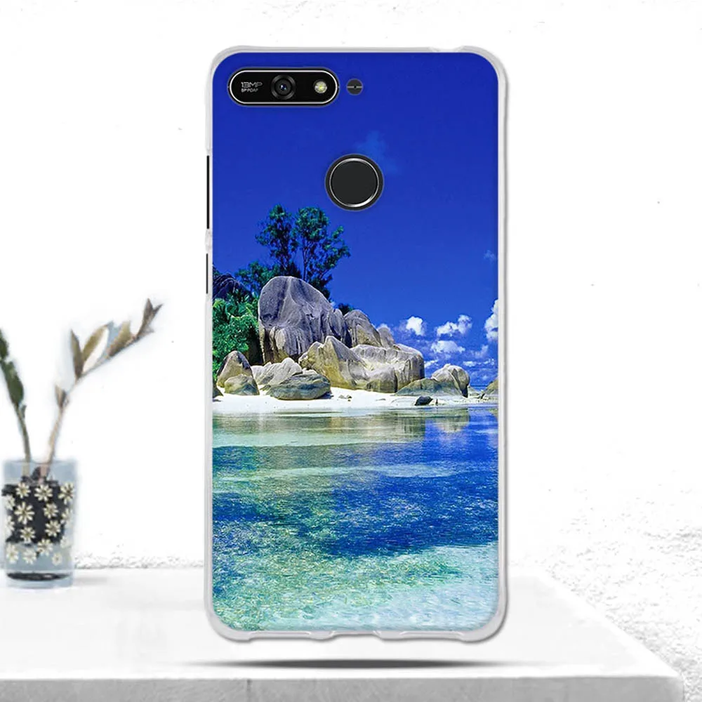 Чехол для Huawei Honor 7A/Honor 7A Pro/Y6 2018/Y6 Prime 2018/Enjoy 8e мягкий силиконовый чехол из ТПУ Y6 2018